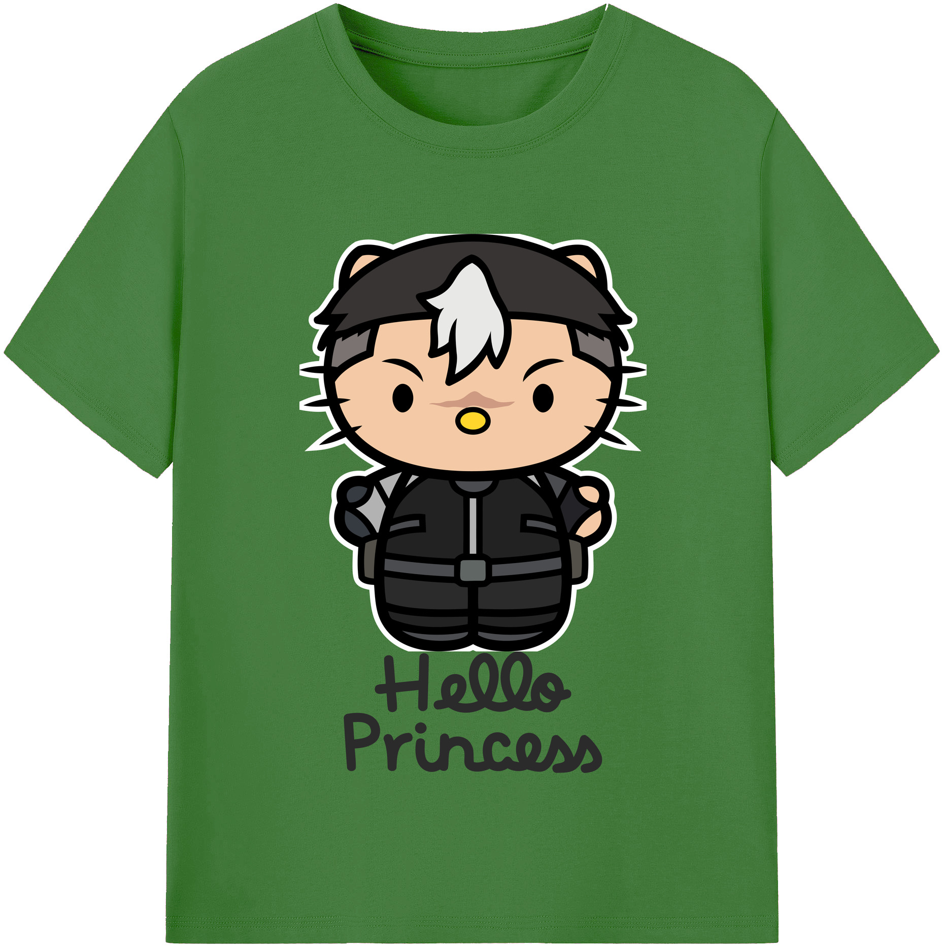 （画像用） Hello Kitty ハローキティ レディースカジュアルプリントTシャツ（綿100％）